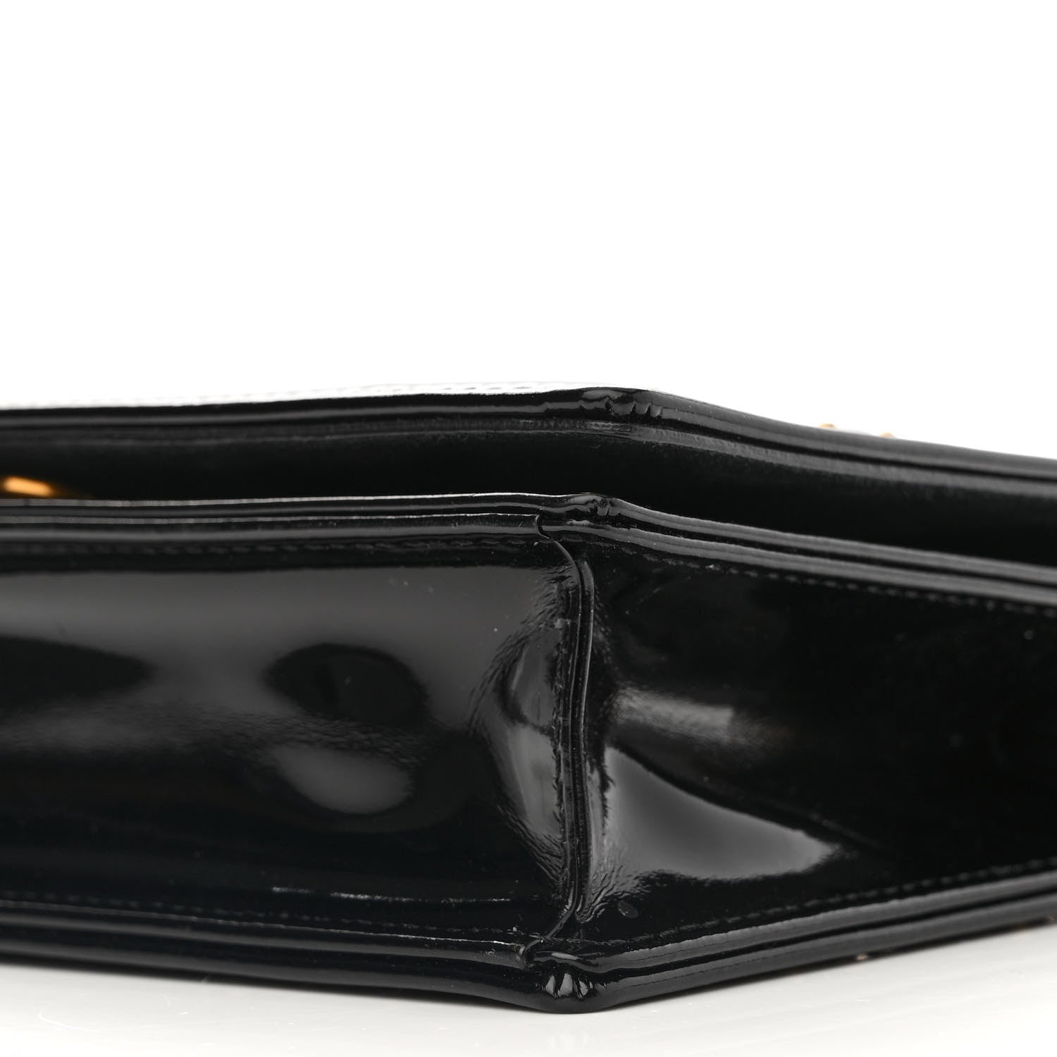Christian Dior Patent Studded Diorama Flap Bag Black 11 of 14