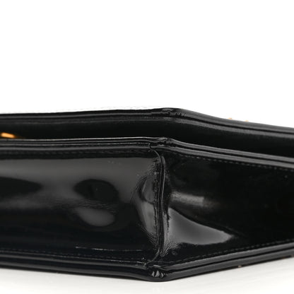 Christian Dior Patent Studded Diorama Flap Bag Black 11 of 14
