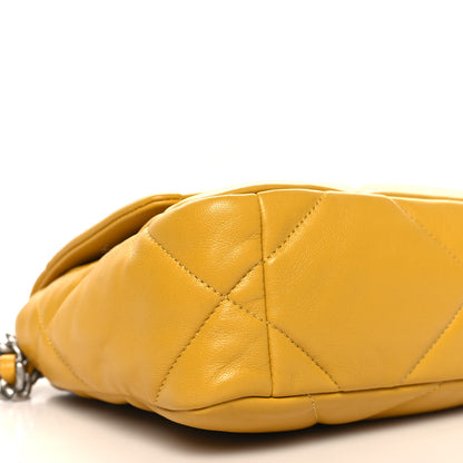 Chanel Lambskin Quilted Medium Chanel 19 Flap Yellow 9 of 10