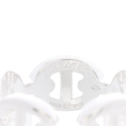 Hermes Sterling Silver PM Chaine d'Ancre Enchainee Band Ring 50 5.25 4 of 6