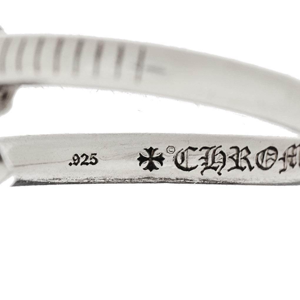 Chrome Hearts Sterling Silver Cross Ball Nail Ring 62 10 6 of 7