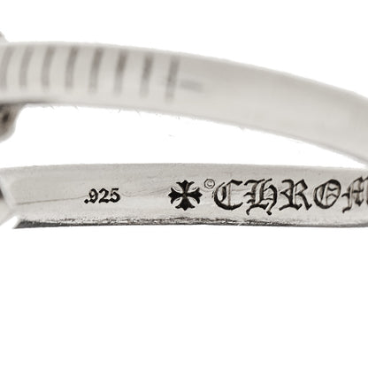 Chrome Hearts Sterling Silver Cross Ball Nail Ring 62 10 6 of 7