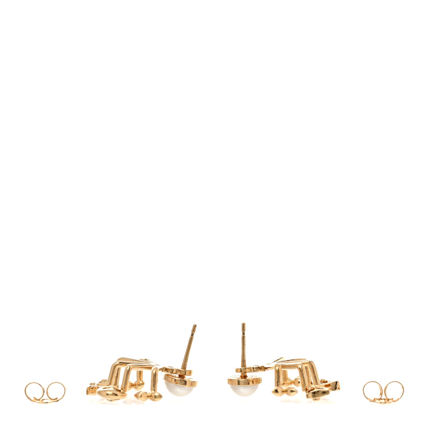 Louis Vuitton Metal Cruiser Earrings Gold 3 of 6