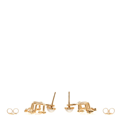 Louis Vuitton Metal Cruiser Earrings Gold 3 of 6