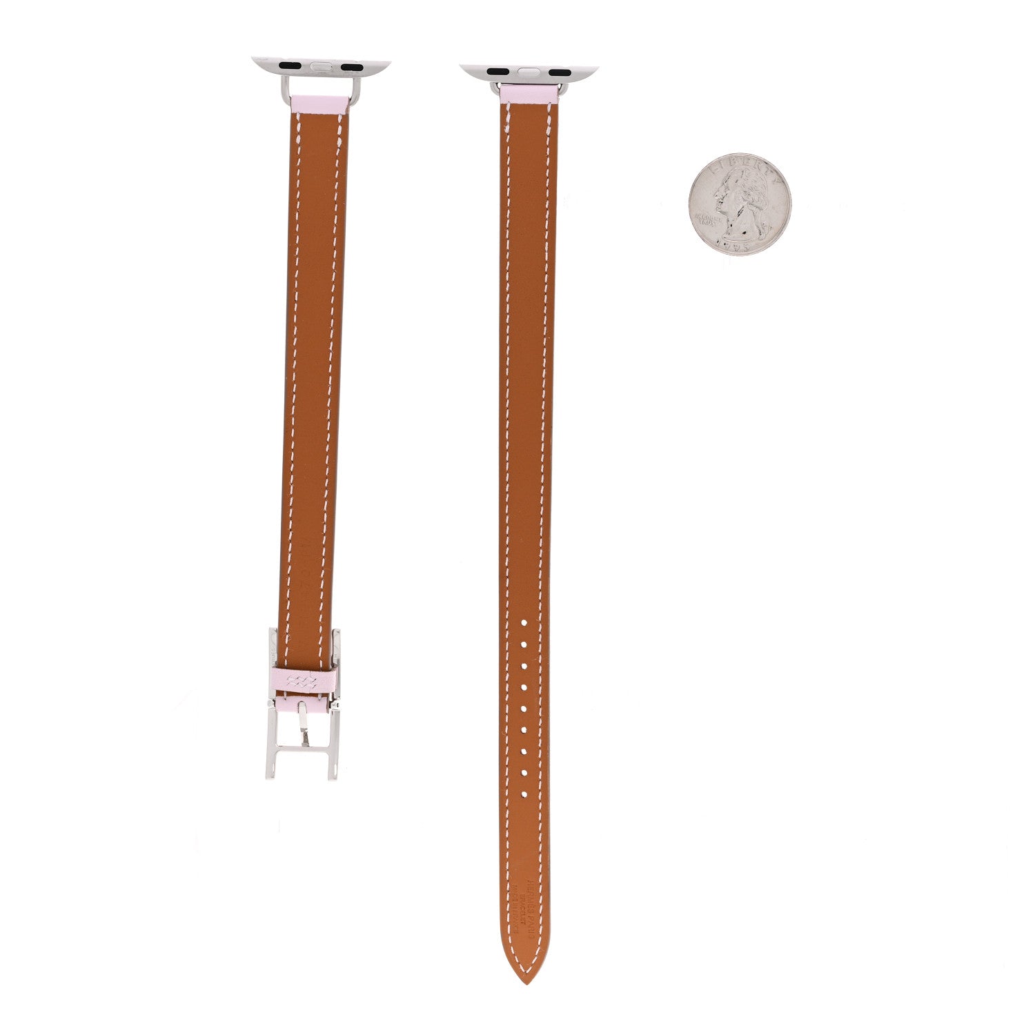 Hermes Swift 42mm Apple Watch Double Tour Hapi Band Mauve Pale 2 of 6