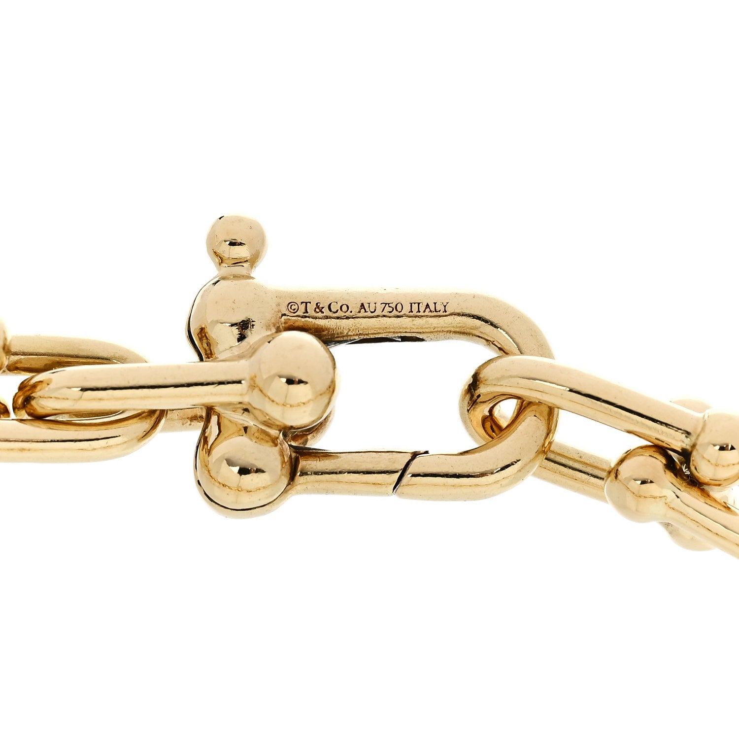 Tiffany 18K Yellow Gold Small HardWear Link Bracelet 1809997