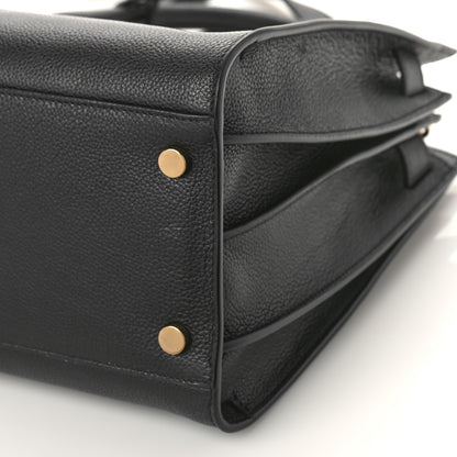 Saint Laurent Grained Calfskin Small Supple Sac De Jour Black 9 of 9