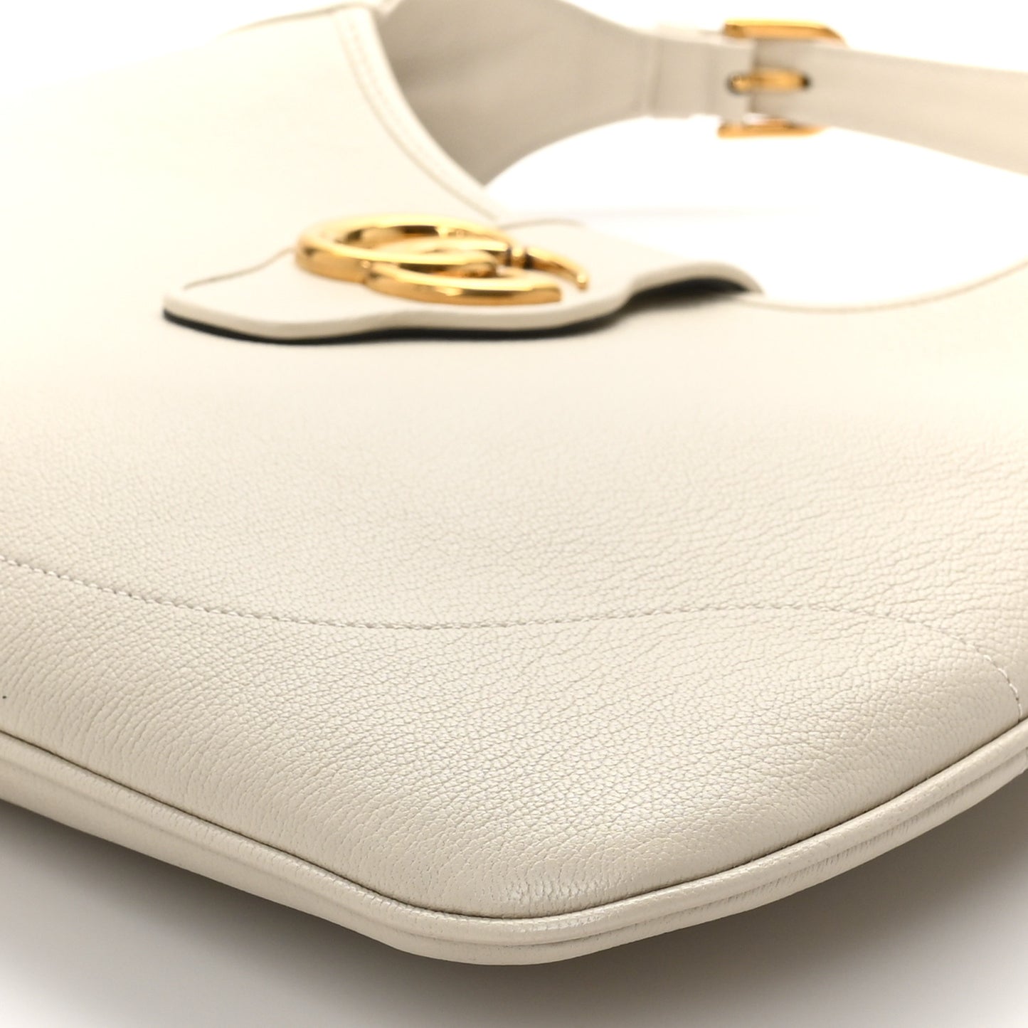 Goatskin Medium Aphrodite Shoulder Bag Mystic White