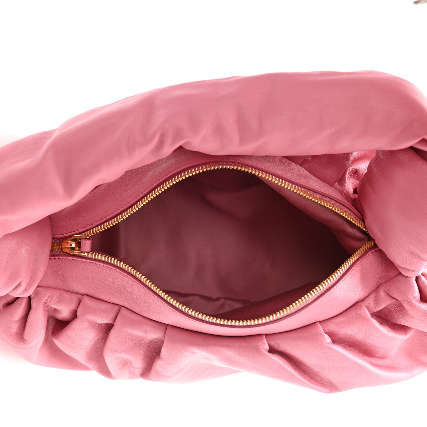Nappa Knot Top Handle Shoulder Bag Begonia