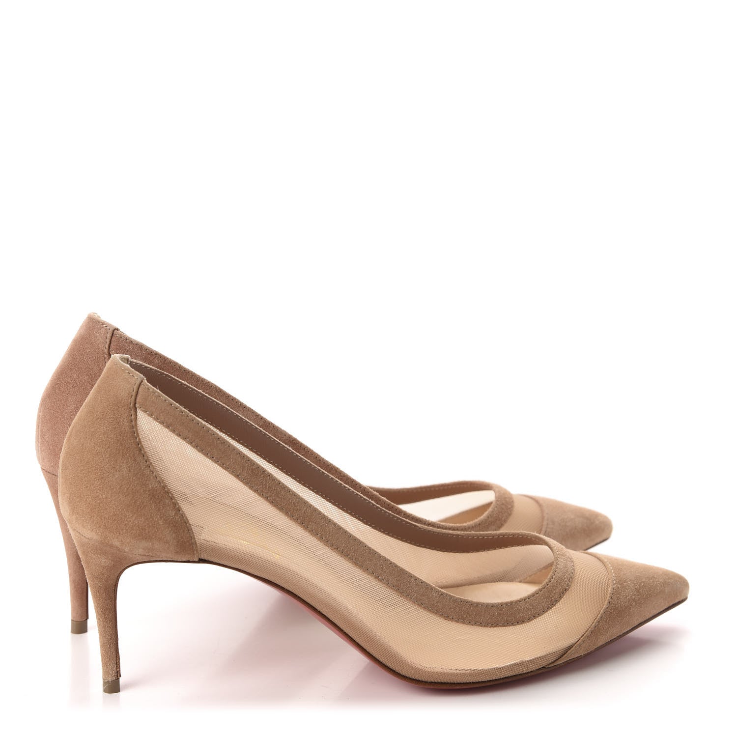 Christian Louboutin Veau Velours Rete Galativi 85 Pumps 36.5 Courtisane 4 of 9