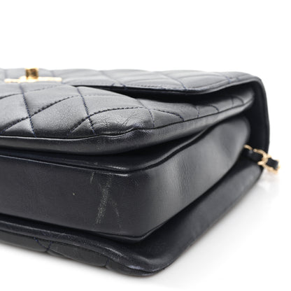 Chanel Lambskin Quilted Medium Trendy CC Flap Dual Handle Bag Black 10 of 13