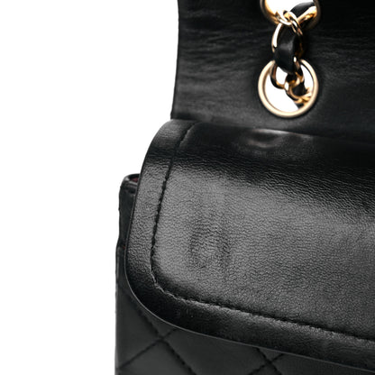 Chanel Lambskin Quilted Small Double Flap Black 22 of 25