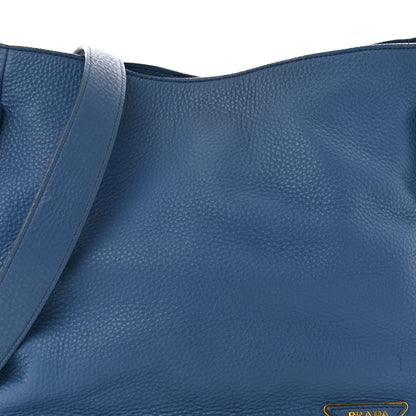 Prada Vitello Daino Double Pocket Hobo Cobalto 9 of 16