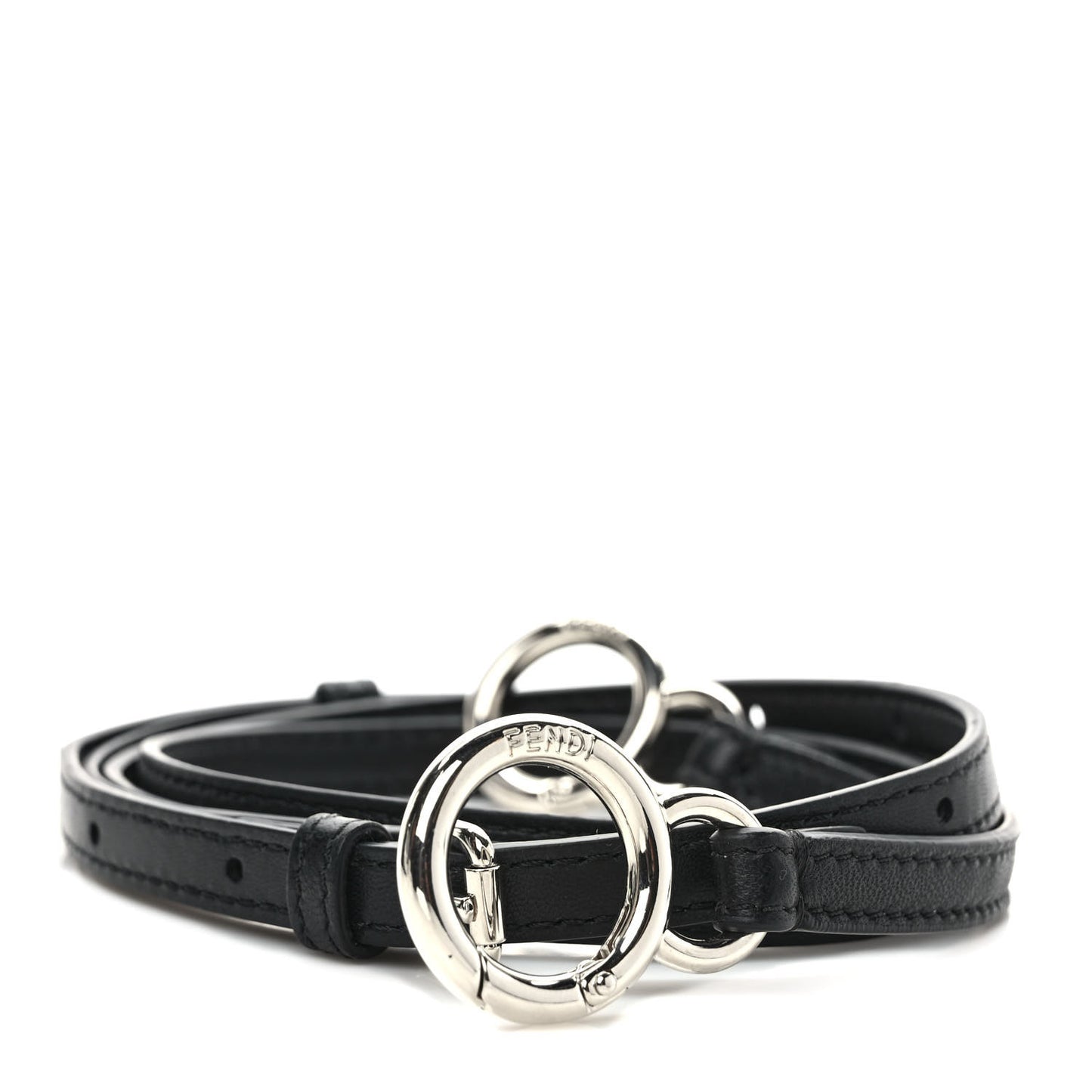 Calfskin Adjustable Peekaboo Strap Black