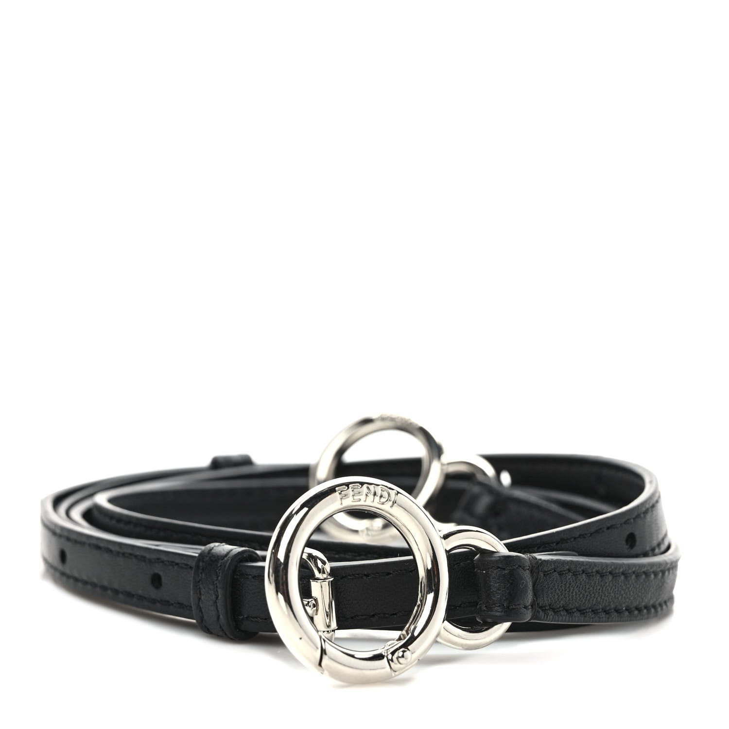 Fendi Calfskin Adjustable Peekaboo Strap Black 1 of 3