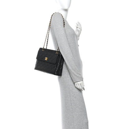 Chanel Caviar Quilted Flap Shoulder Bag Black 2 of 11