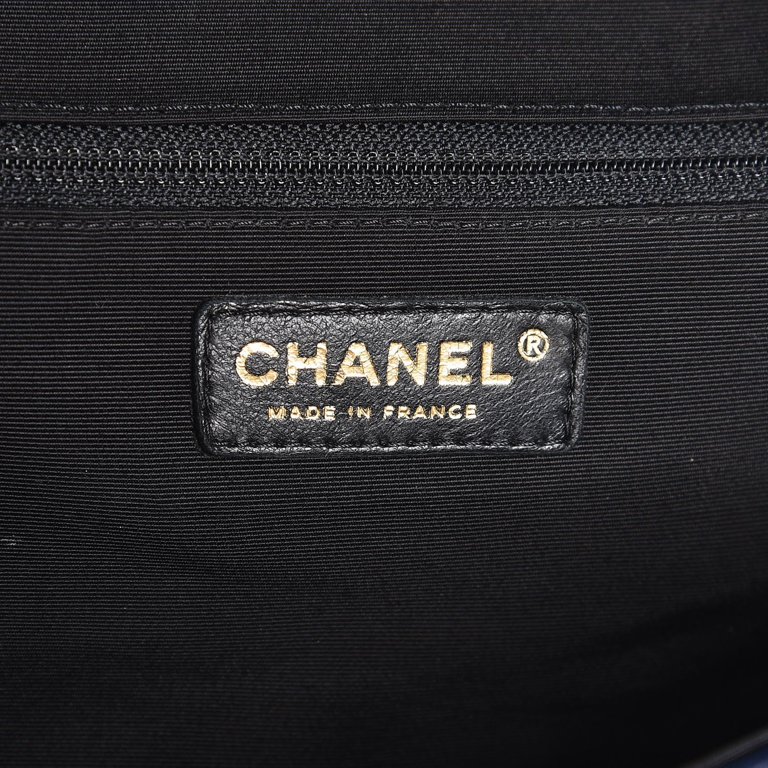 Chanel Calfskin Quilted Large Elegant CC Flap Navy Black 6 of 12