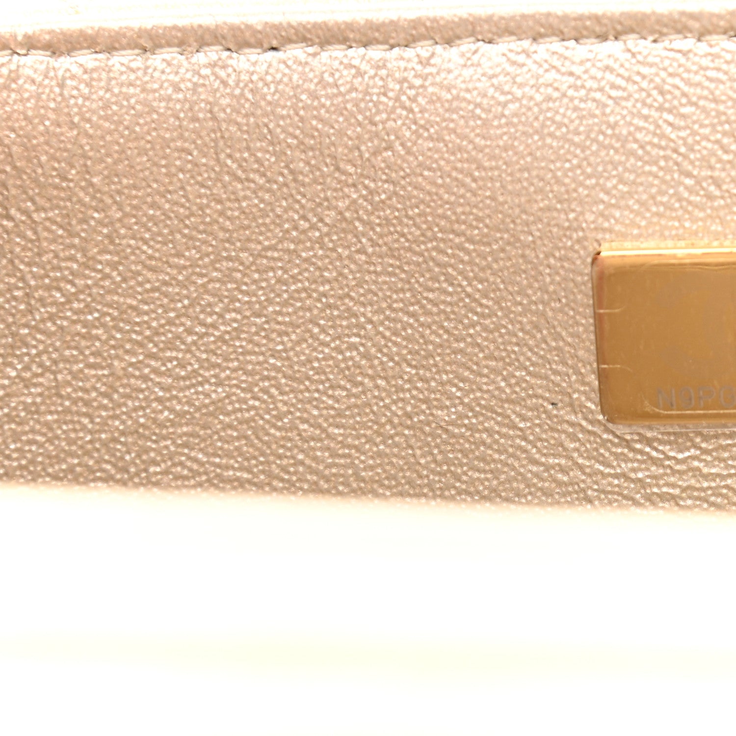 Chanel Metallic Lambskin Quilted Mini Rectangular Flap Gold 7 of 11