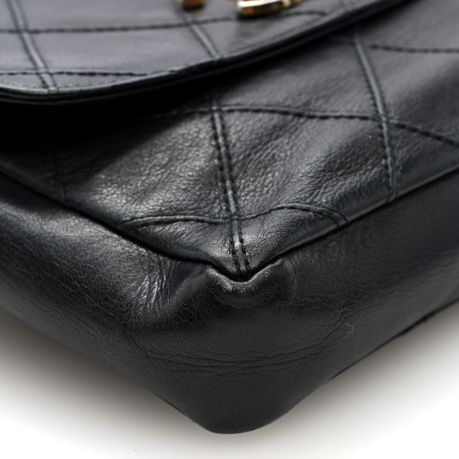 Chanel Calfskin Quilted Flap Waist Belt Bag Black 8 of 9