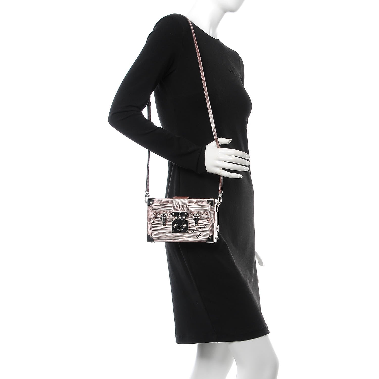 Louis Vuitton Epi Petite Malle Rose Gold 2 of 7