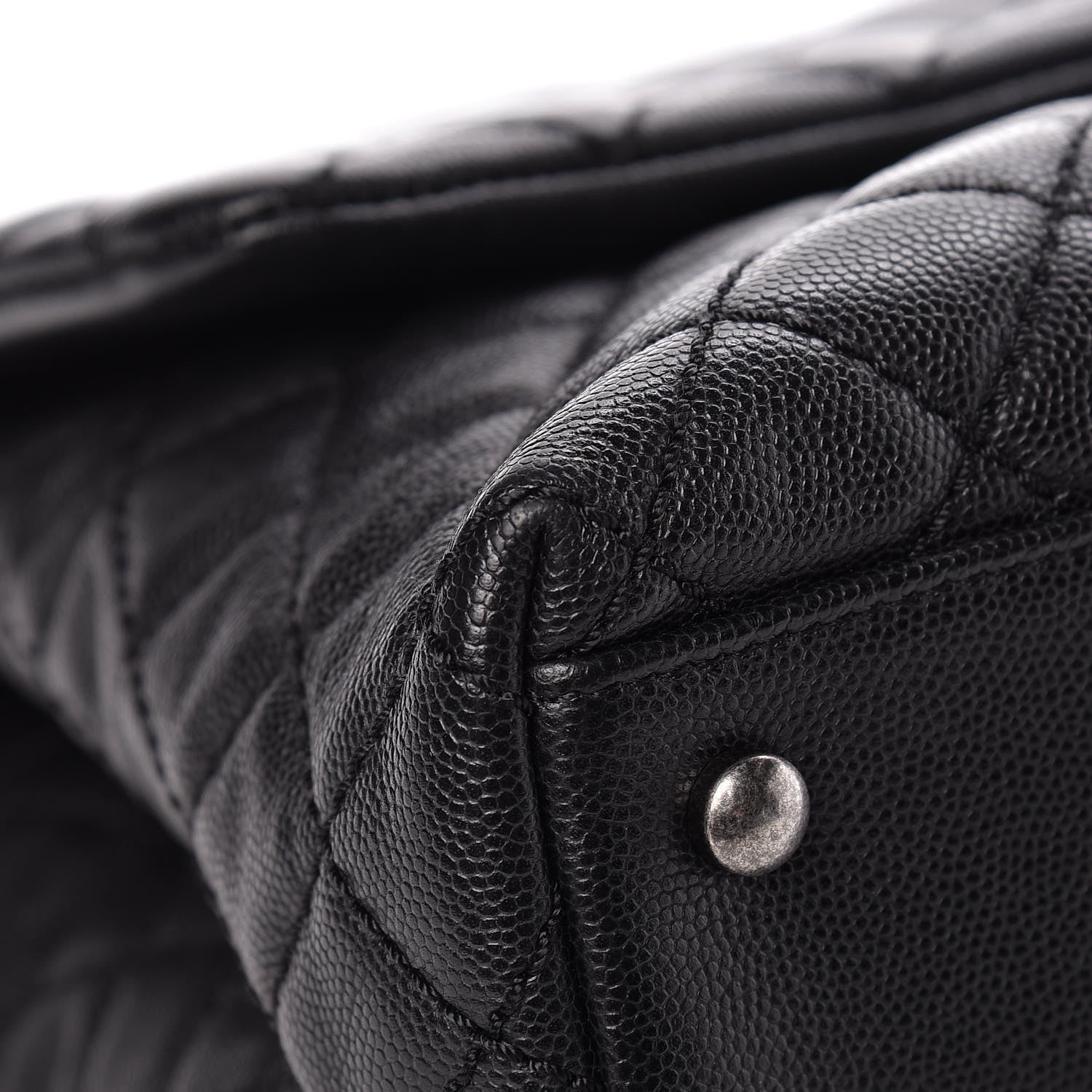 Chanel Caviar Quilted Medium Coco Handle Flap Black 11 of 13