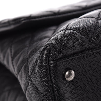 Chanel Caviar Quilted Medium Coco Handle Flap Black 11 of 13