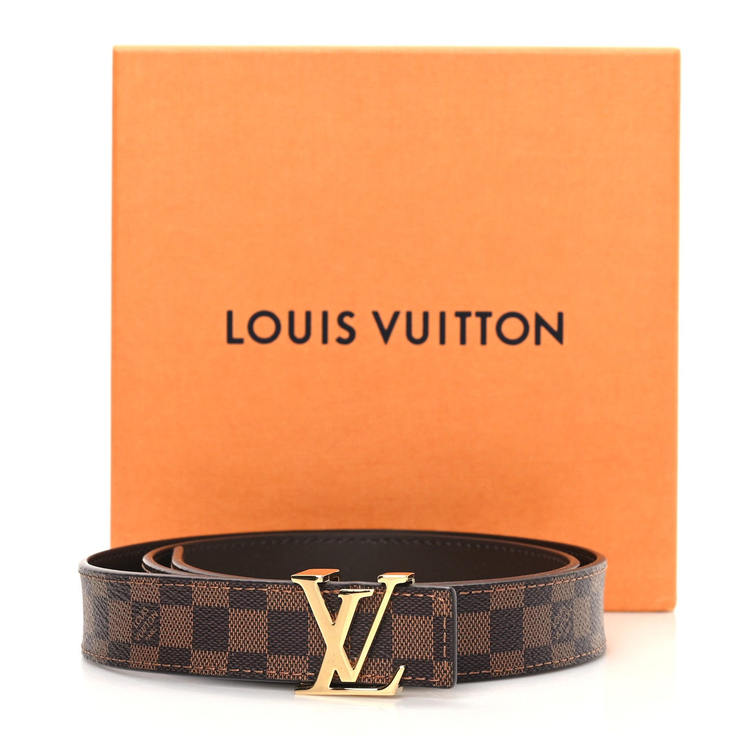 Louis Vuitton Mini Damier Ebene 25mm LV Initiales Belt 80 32 6 of 6