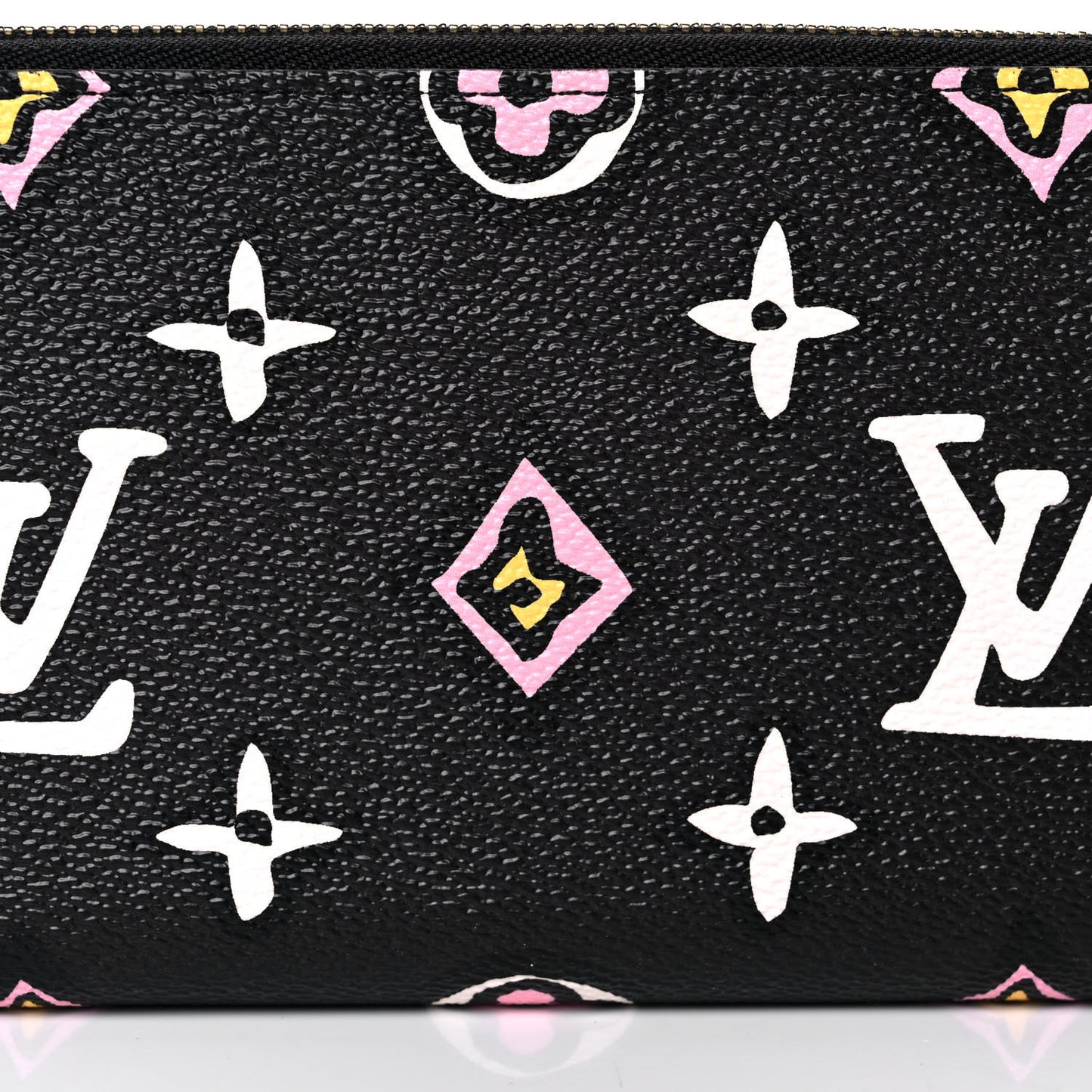 Monogram Giant Wild At Heart Zippy Wallet Black