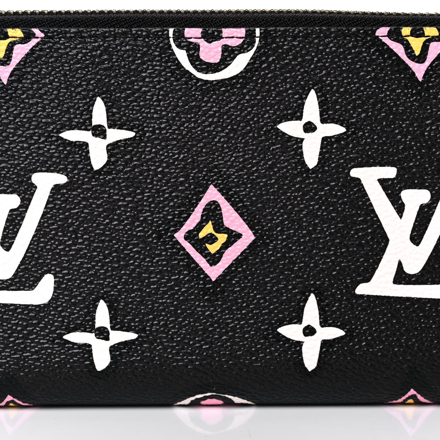 Louis Vuitton Monogram Giant Wild At Heart Zippy Wallet Black 7 of 9