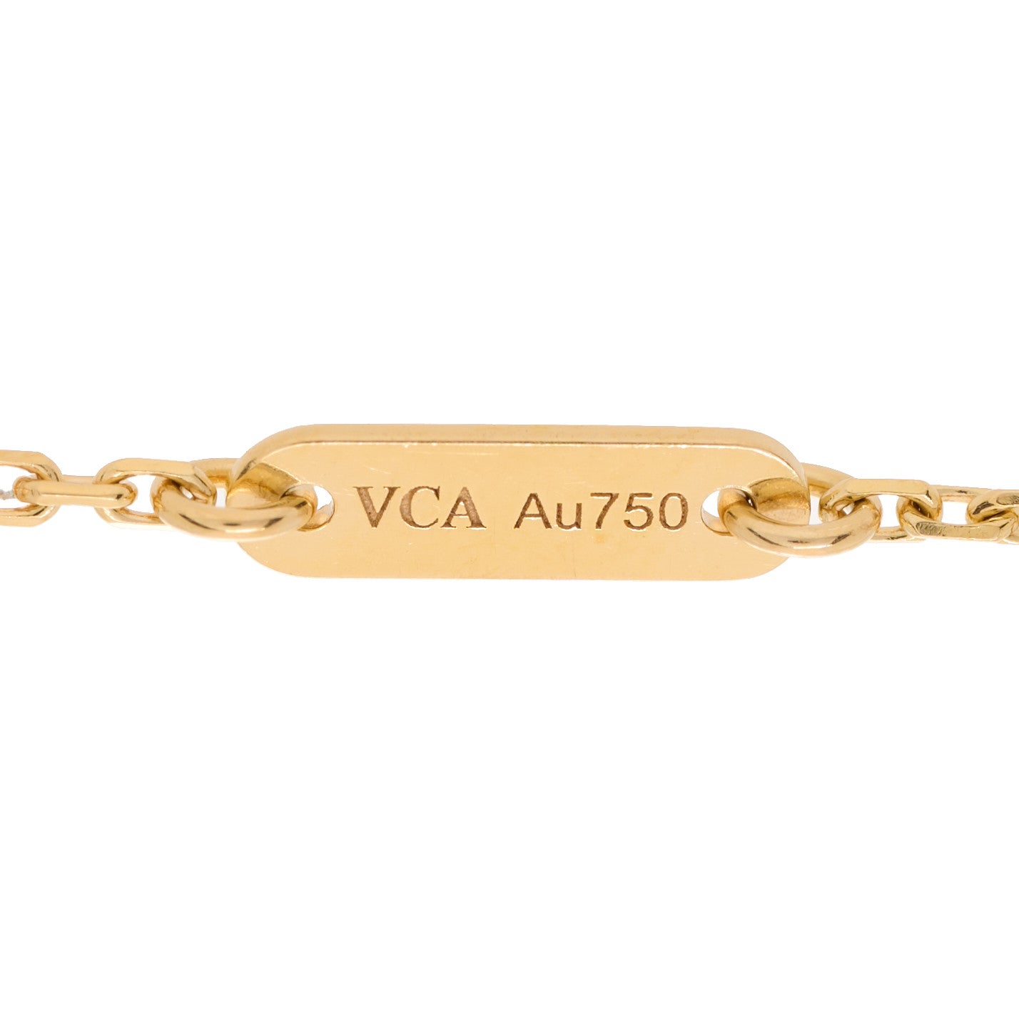 18K Yellow Gold Mother of Pearl Sweet Alhambra Bracelet