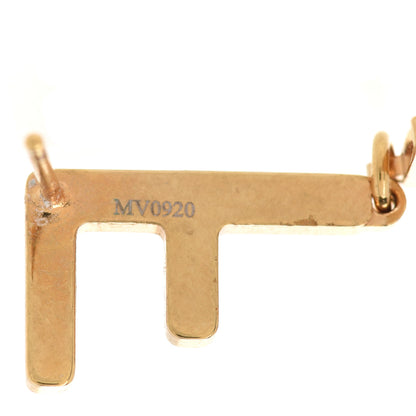 Fendi Metal Signature Earrings Gold 4 of 6