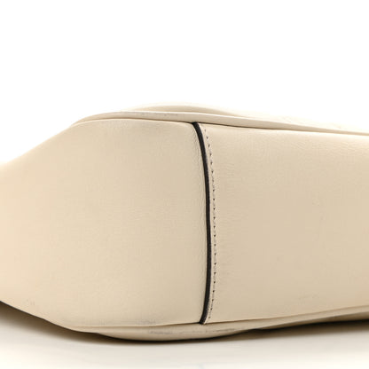 Gucci Calfskin Matelasse Medium GG Marmont Shoulder Bag White 10 of 12