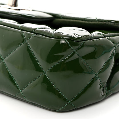 Chanel Patent Quilted Extra Mini Flap Green 10 of 10