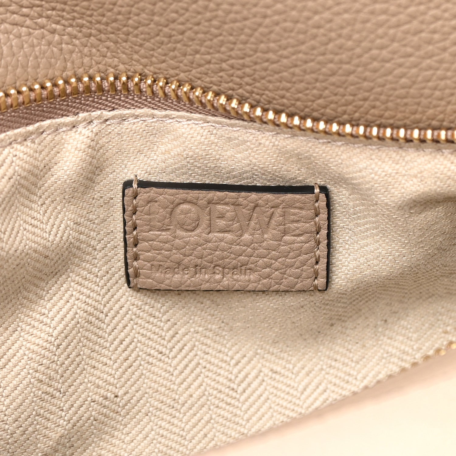 Loewe Grained Calfskin Small Puzzle Bag Sand 7 of 12