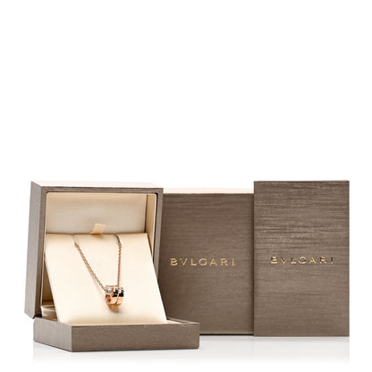 Bulgari 18K Rose Gold Diamond Serpenti Viper Demi Pave Pendant Necklace 5 of 5