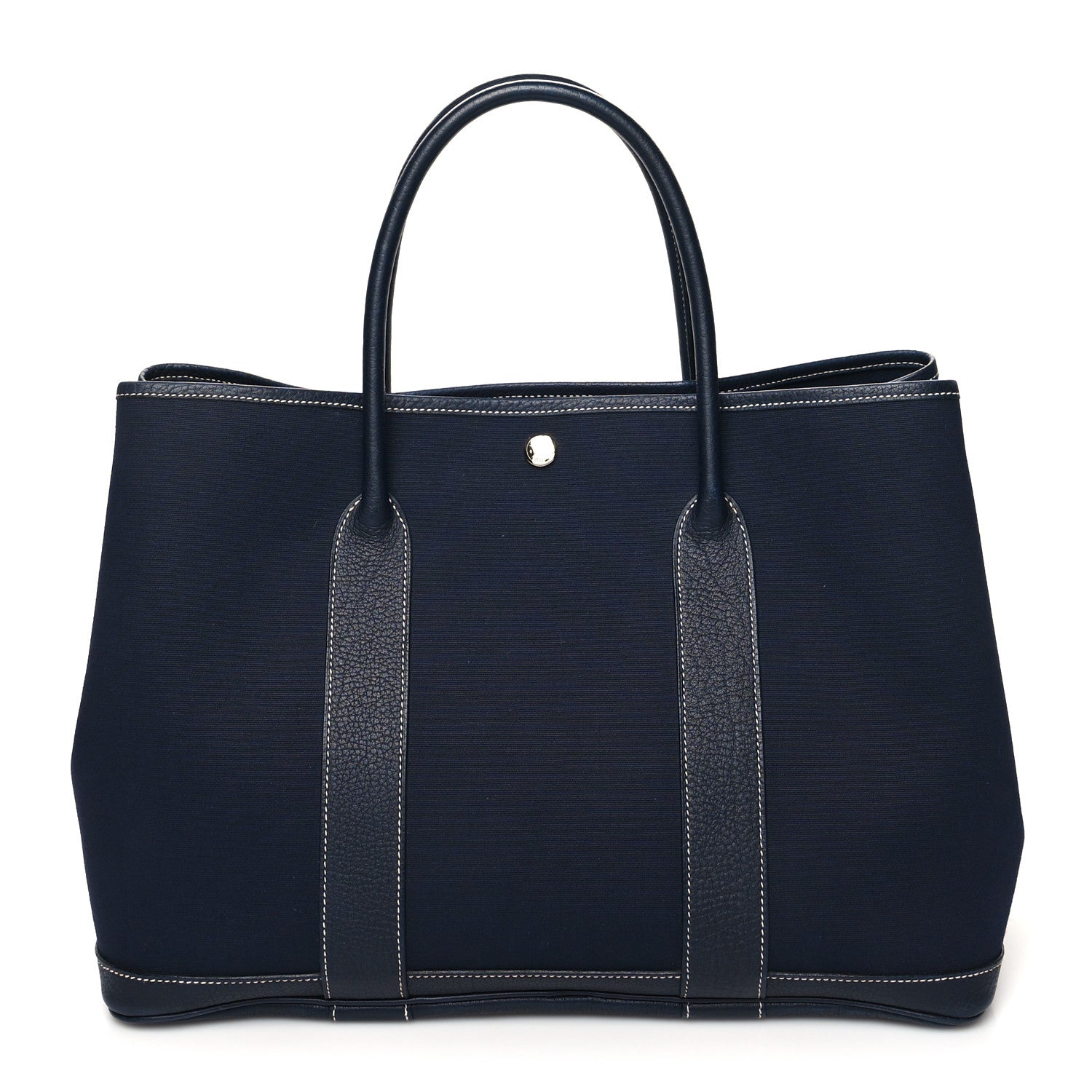Hermes Toile Negonda Garden Party Tote 36 MM Bleu Marine 1 of 12