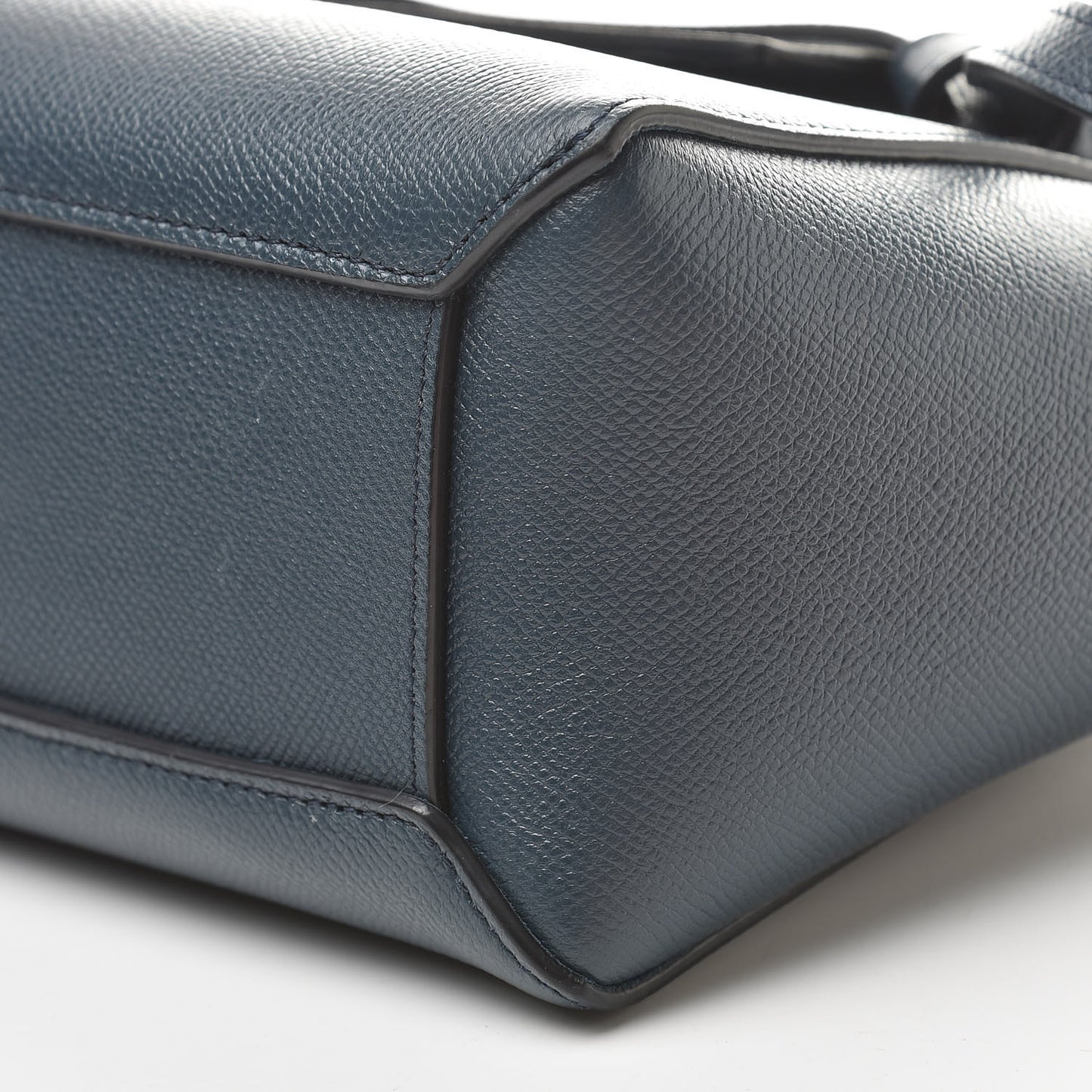 Baby Grained Calfskin Nano Belt Bag Abyss Blue