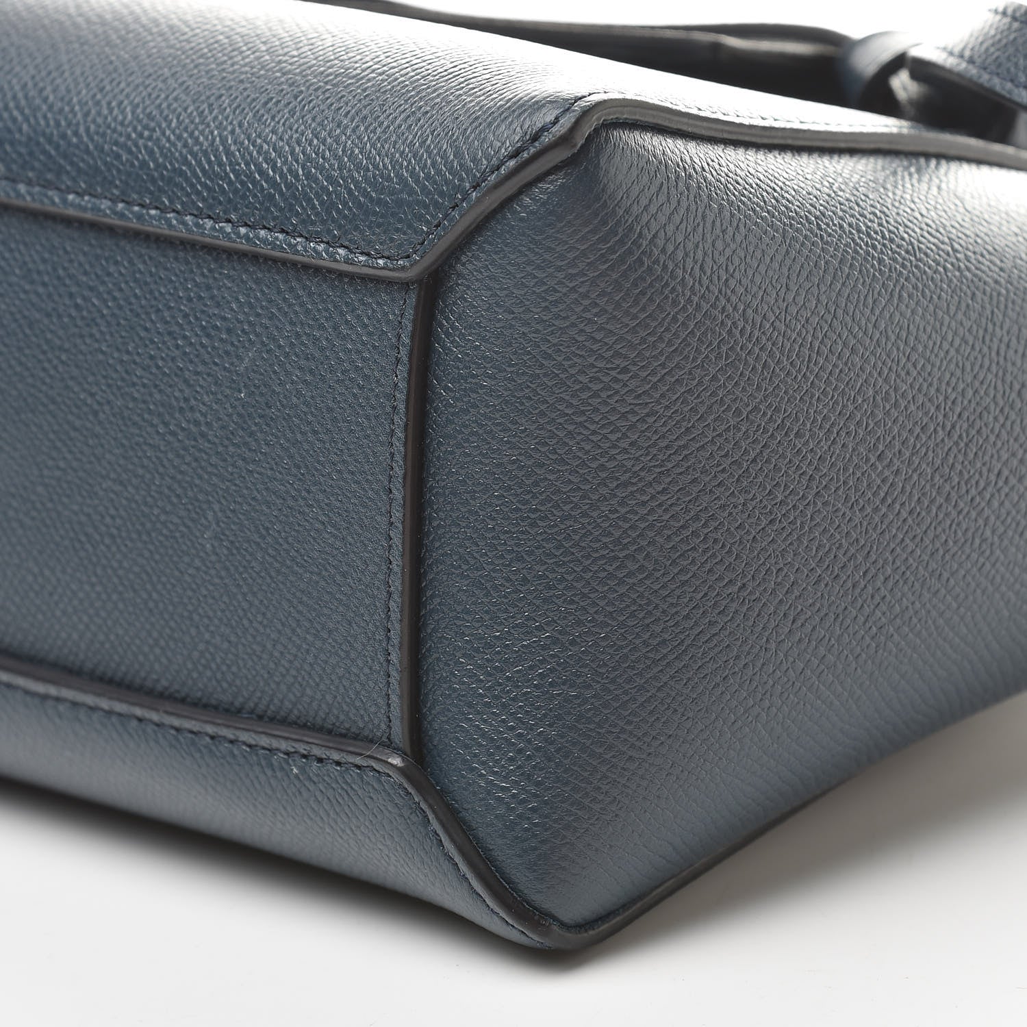 Celine Baby Grained Calfskin Nano Belt Bag Abyss Blue 9 of 10