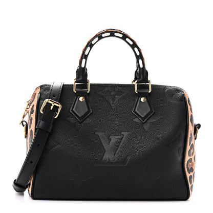 Louis Vuitton Empreinte Monogram Giant Wild At Heart Speedy Bandouliere 25 Black 1 of 9