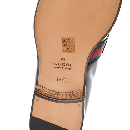Gucci Calfskin Web Bee Mens Spirit Loafers 14.5 Black 6 of 10