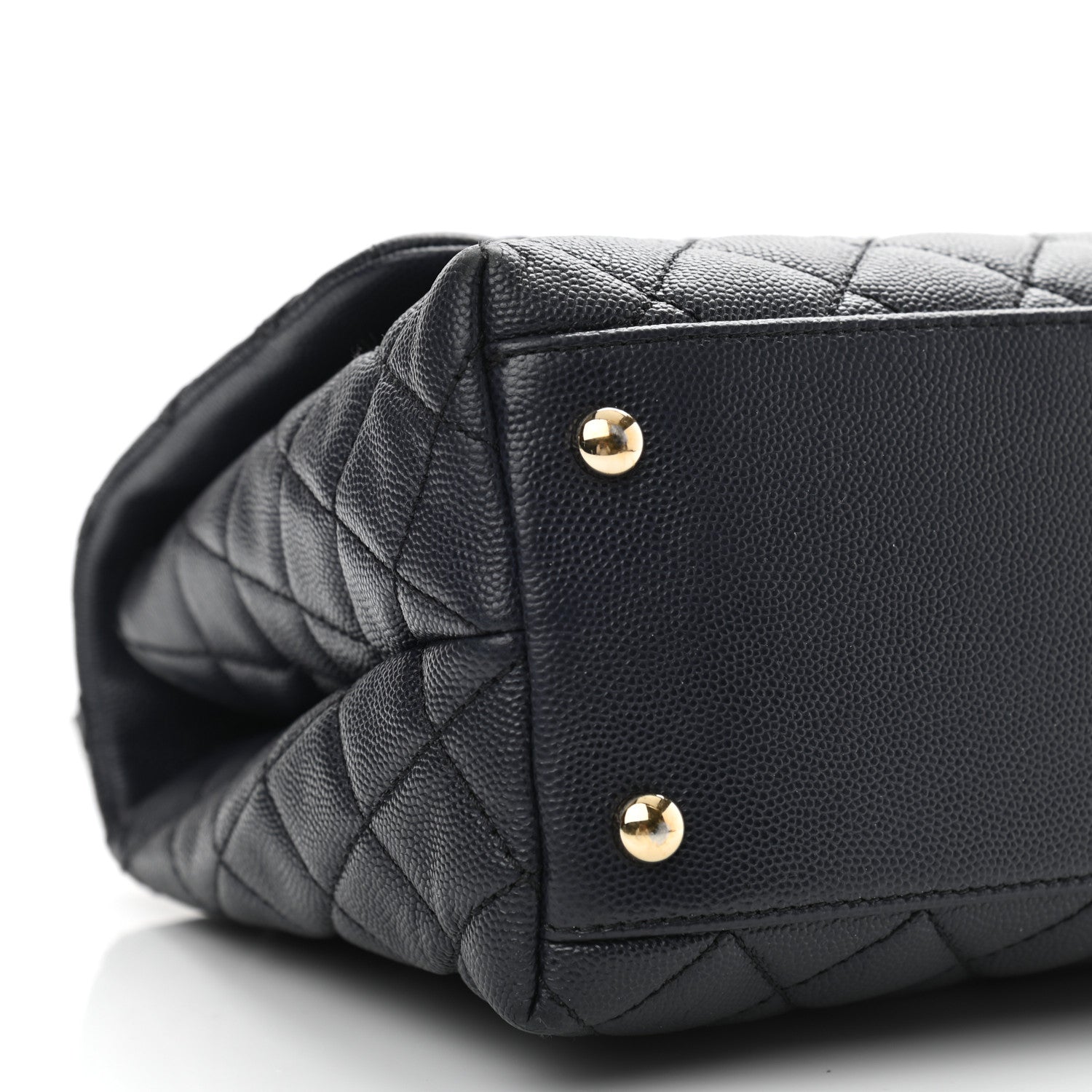Chanel Caviar Quilted Small Coco Handle Flap Navy 9 of 11