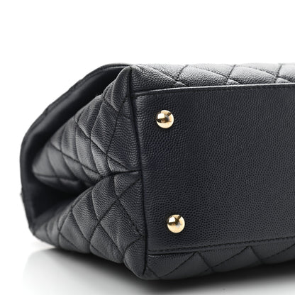 Chanel Caviar Quilted Small Coco Handle Flap Navy 9 of 11