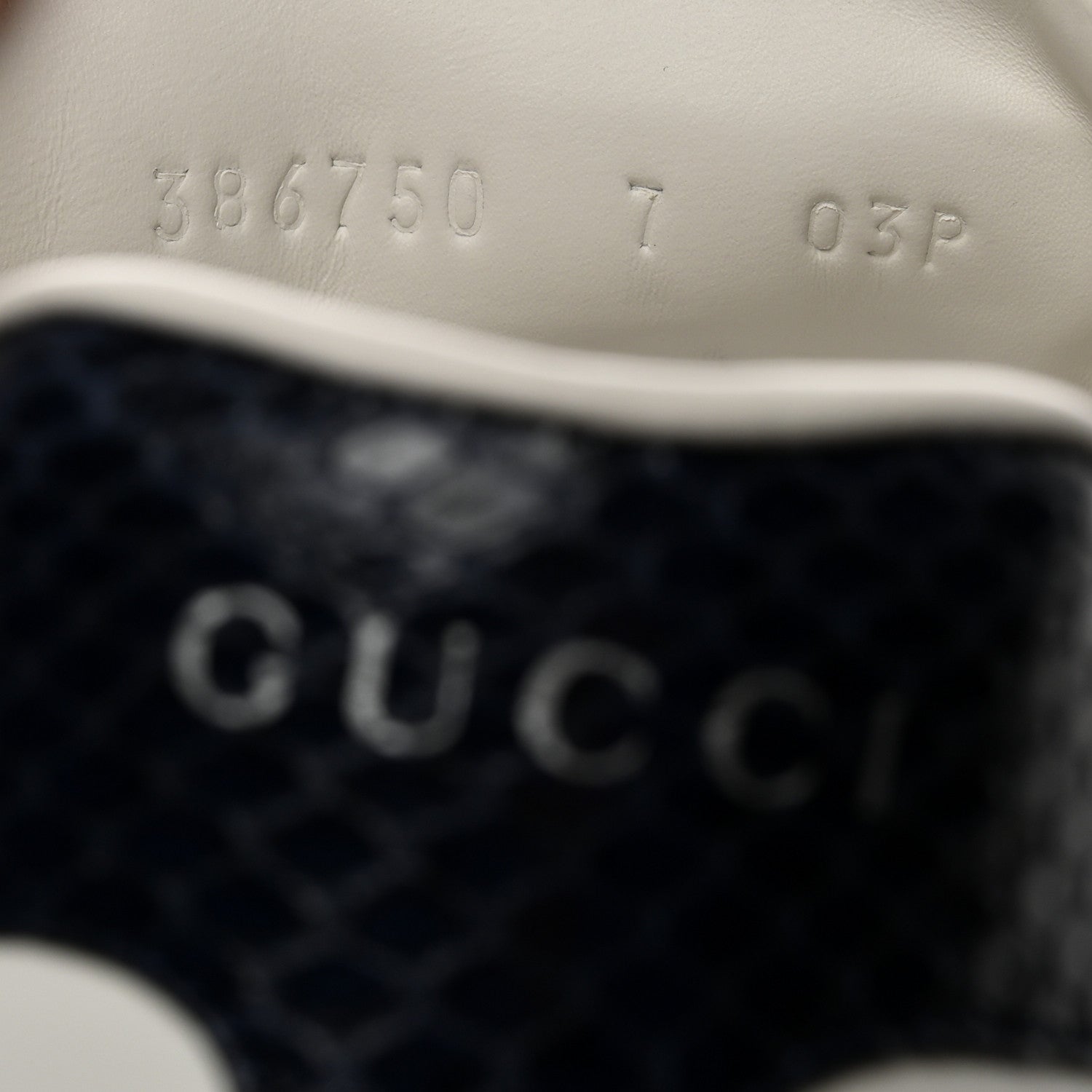 Gucci Miro Soft Calfskin Ayers Web Mens Ace Sneakers 7 White Blue 8 of 10