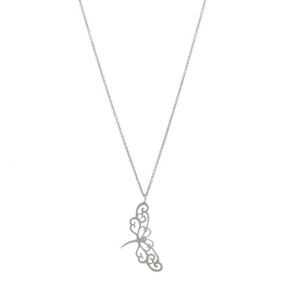 Tiffany Sterling Silver Enchant Dragonfly Pendant Necklace 1 of 5
