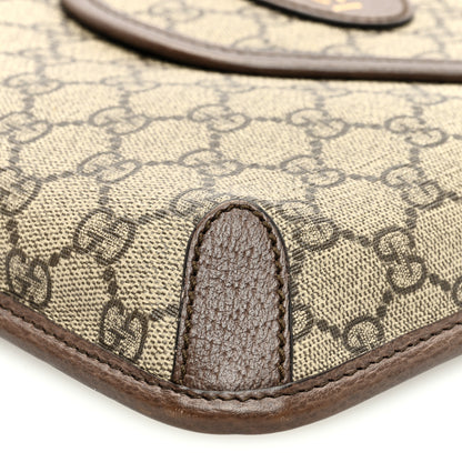Gucci GG Supreme Monogram Web Medium Neo Vintage Flap Messenger Bag Beige New Acero 10 of 10