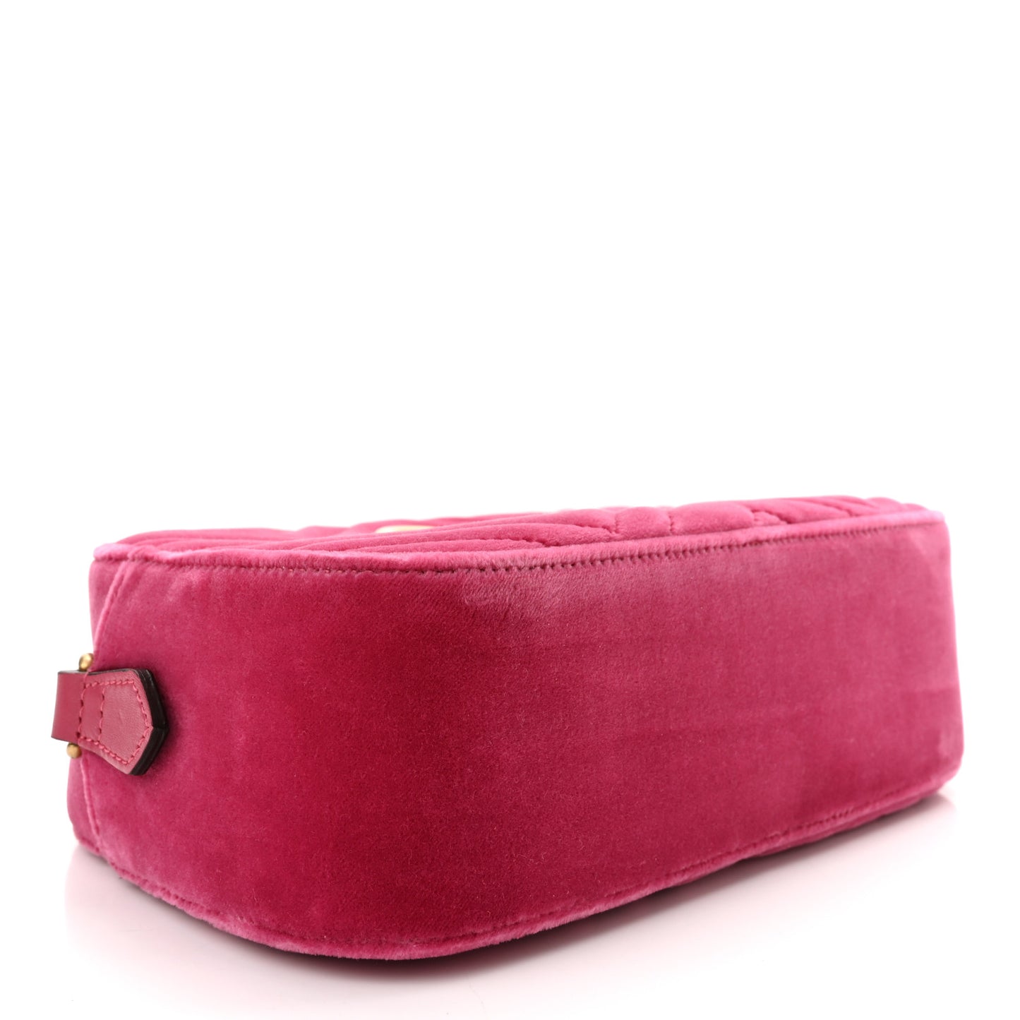 Velvet Matelasse Small GG Marmont Chain Shoulder Bag Light Raspberry Rose