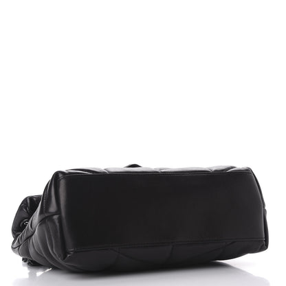 Saint Laurent Lambskin Quilted Small Loulou Puffer Monogram Chain Satchel Black 5 of 12