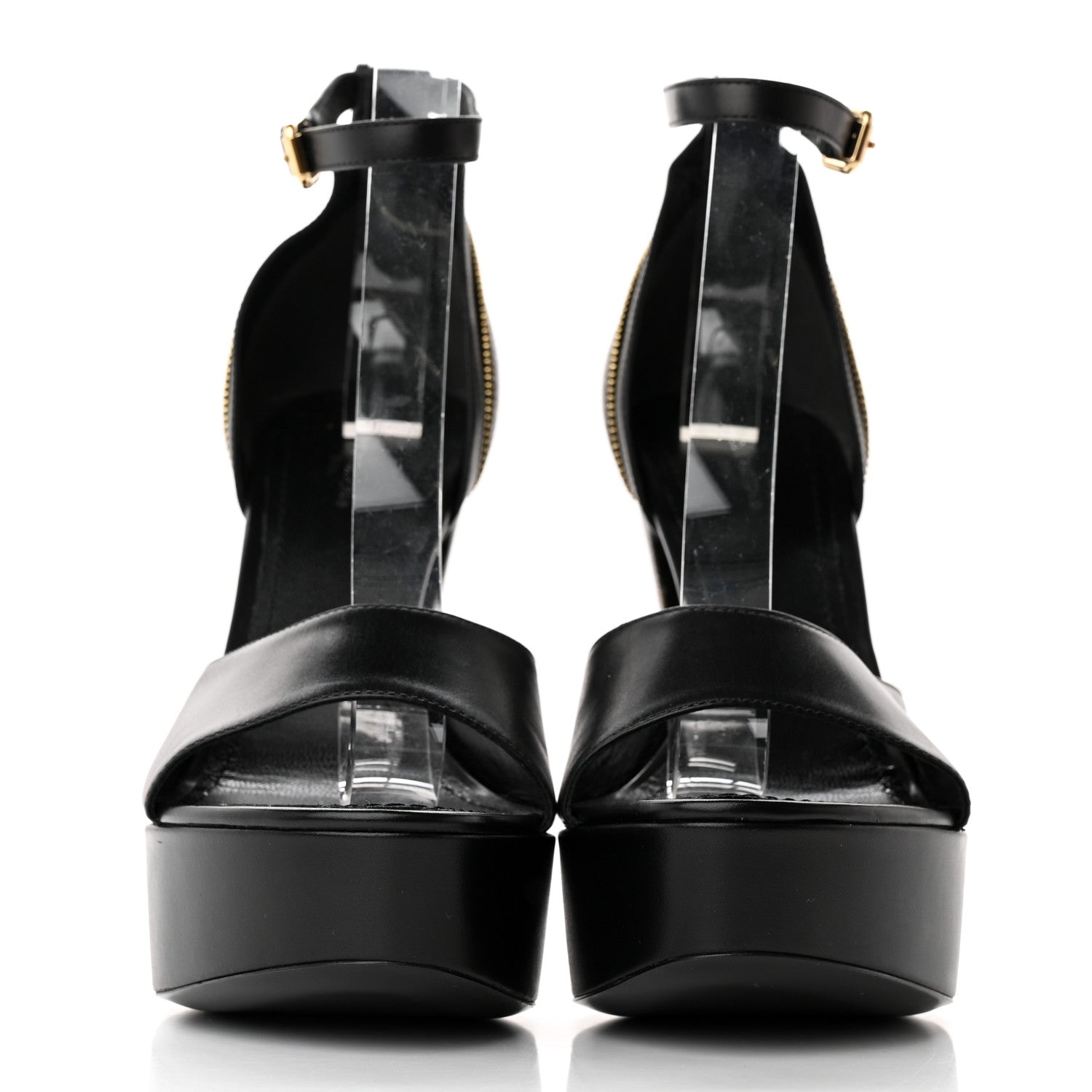 Louis Vuitton Monogram Afterglow Platform Sandals 39.5 Black 2 of 12