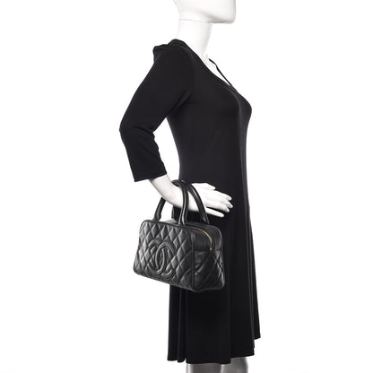 Chanel Caviar Quilted Small Bowler Black 2 of 16