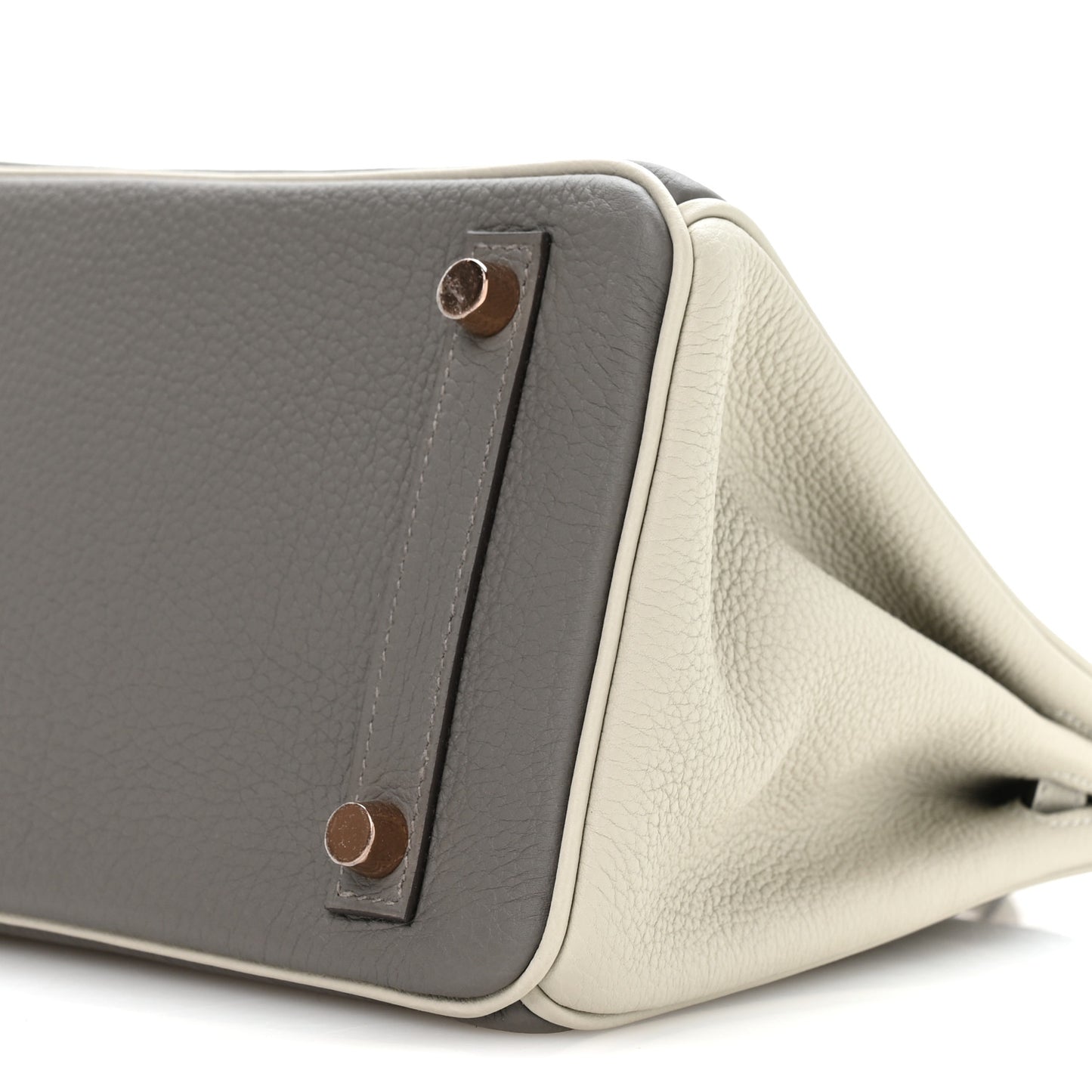 Togo Horseshoe Birkin 25 Etain Gris Perle